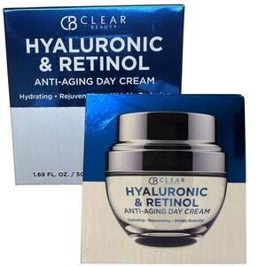 (Set 2) Retinol Hyaluronic  Anti-Aging Day‎ Cream Wrinkle Reducing Hydrating50mL